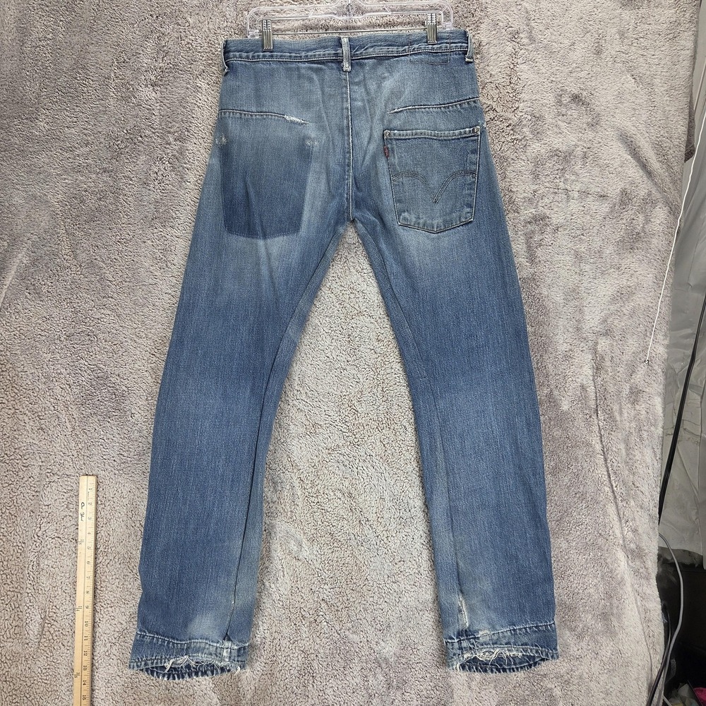 Vintage Levis Engineered Jeans Mens 34x34 Blue Twisted Button Fly One Pocket